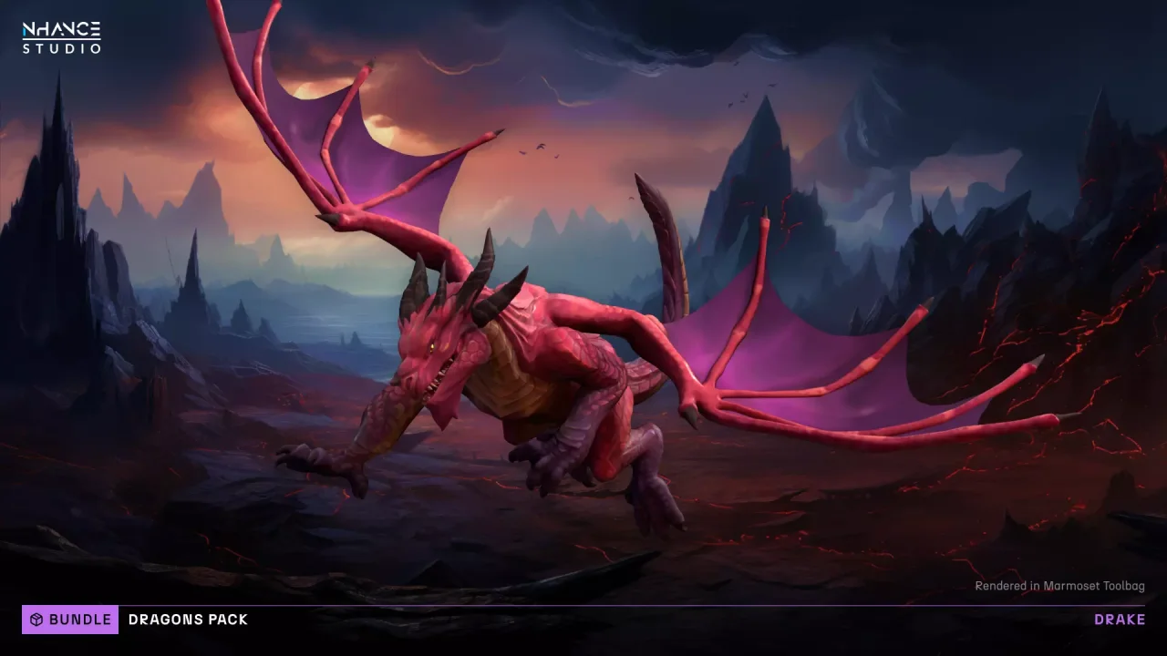Stylized Fantasy Dragons Pack — screenshot 5