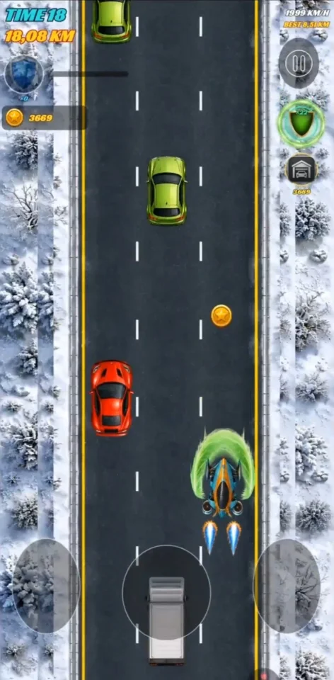 Car Rush - Android Racing Game Source Code with AdMob and Leaderboard — screenshot 3