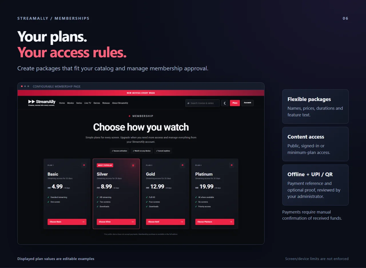 StreamAlly - OTT, Movies & Live Video Streaming Platform — screenshot 5