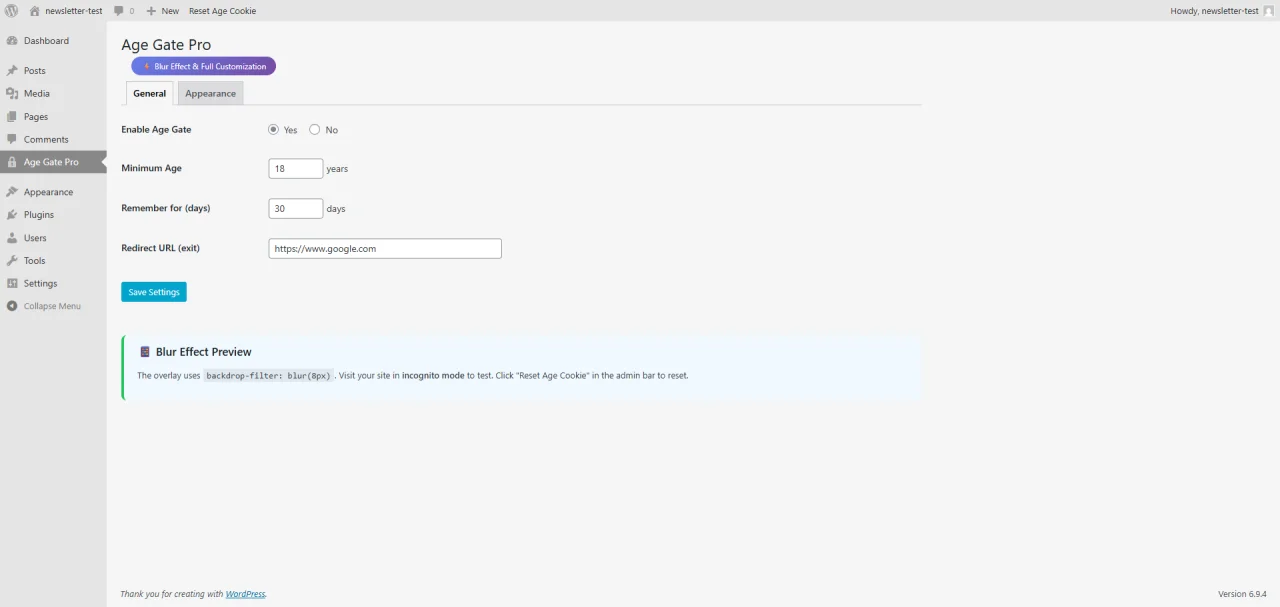 Age Gate Pro Age Verification with Blur — screenshot 2
