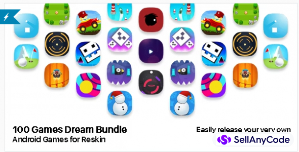 100 Games Dream Bundle - Android Games for Reskin and Publishing