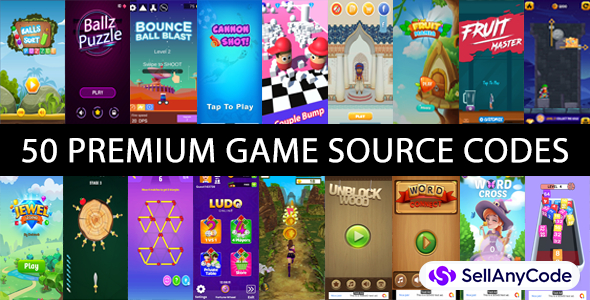 50 Premium Game Source Codes