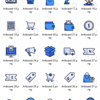 50 ecommerce icons png-svg