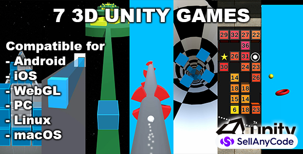 7 3D Unity Games Bundle