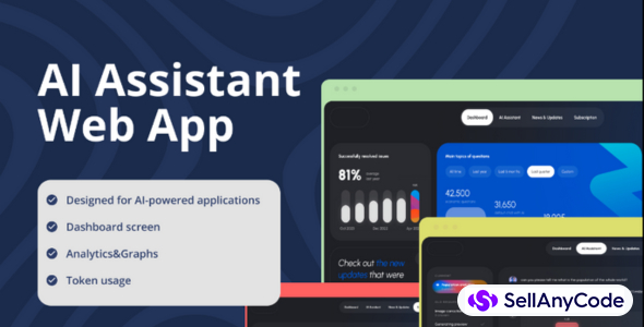AI Assistant Flutter Web App UI Template