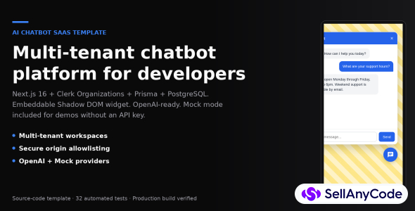 AI Chatbot SaaS Template for Next.js