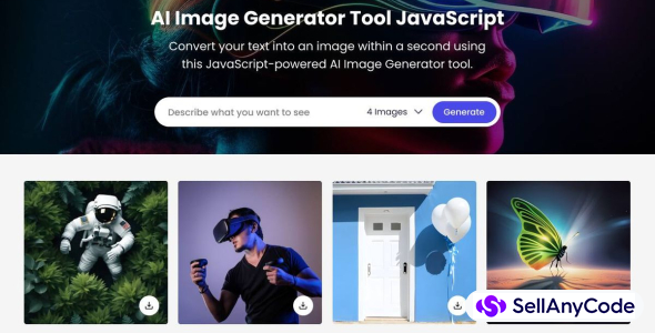 AI Image Generator Website