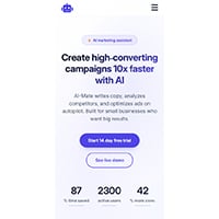 AI-Mate - AI Marketing Assistant Landing Page HTML Template