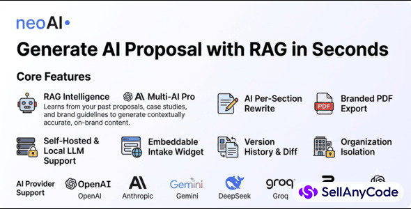AI Powered Proposal Generator With RAG - Complete NextJS SaaS Starter Kits