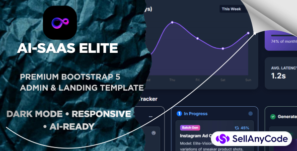 AI-SaaS Elite - Premium AI Dashboard & Landing Page HTML Template