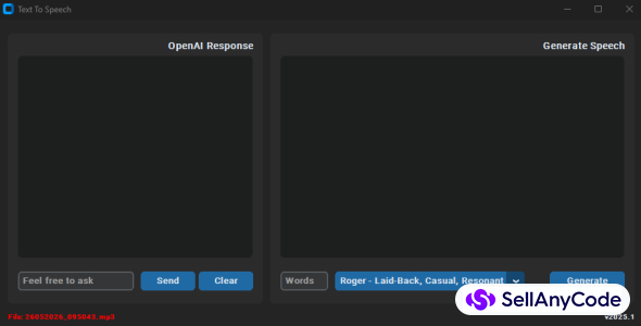 AI Smart Talker: CustomTkinter Voice Desktop App with OpenAI & ElevenLabs TTS