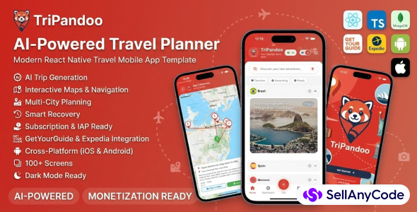 AI Travel Itinerary Generator, Complete IOS & Android App With In-App Purchases
