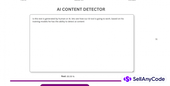 AI content detector using Wordpress