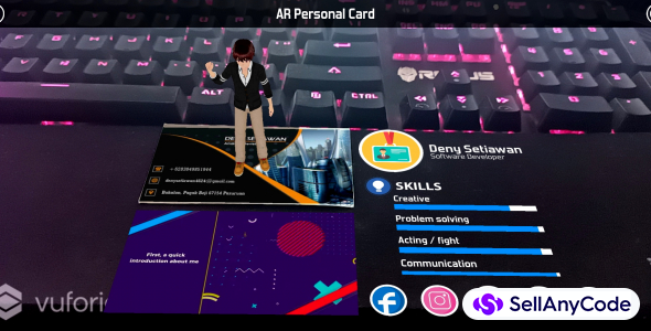 AR Personal Card Lite Version