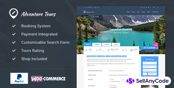 Adventure Tours - WordPress Tour/Travel Theme