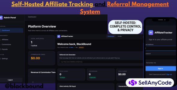 AffiliateTracker Pro Self-Hosted Referral System