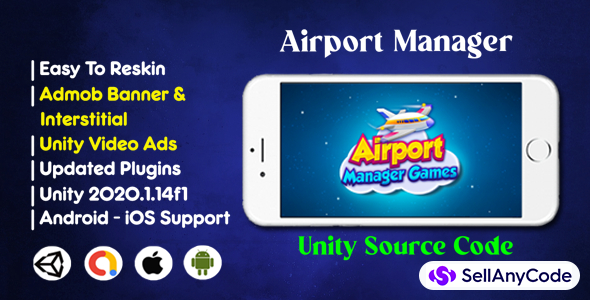 Airport Manager Games Source Code Admob Unity Ads