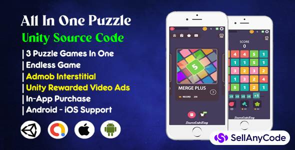 All In One Puzzle Game Source Code (Admob + Unity Ads + IAP)