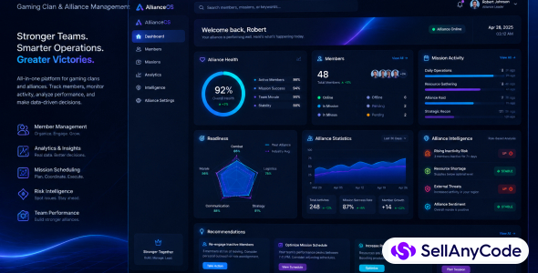 AllianceOS - Gaming Alliance Management SaaS