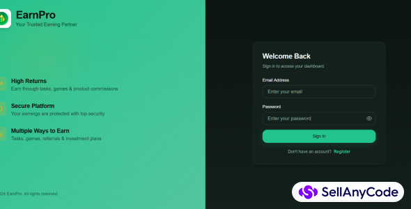 All-in-One Earning App & Script with React Admin Panel