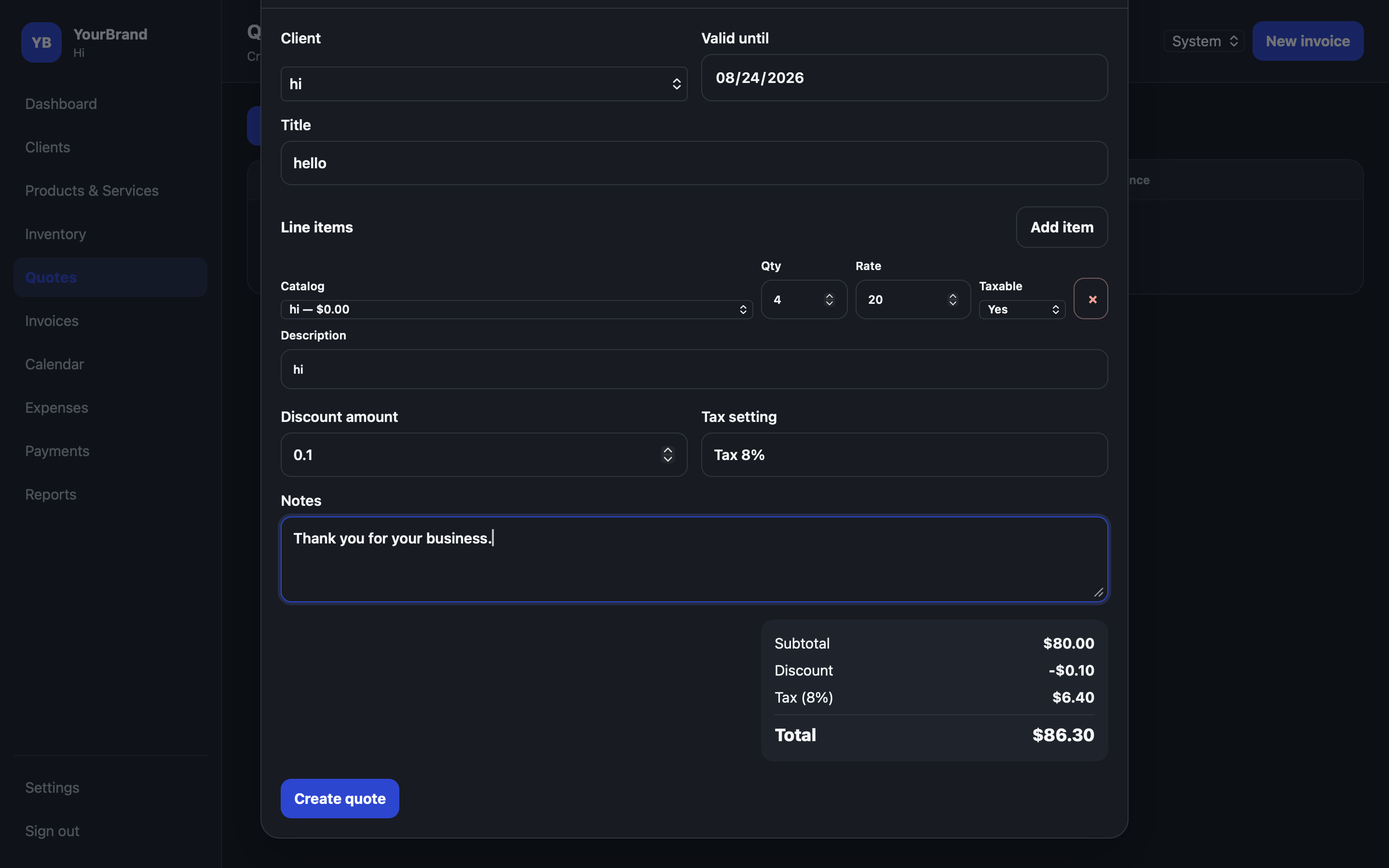 All-in-One Small Business SaaS Platform Invoicing, Quotes, Inventory, Scheduling & Reports | White-Label Source Code