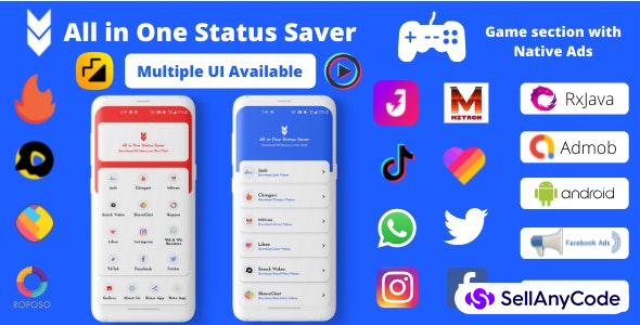 All in One Status Saver - FB, Insta, WA Story Saver & MxTakaTak, Moj, Josh