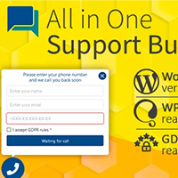 All in One Support Button + Callback Request. WhatsApp, Messenger, Telegram, LiveChat and more...