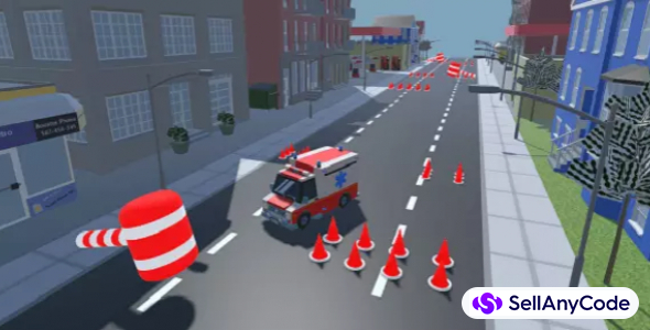 Ambulance Runner Obstacles Game 3D 64BIT Source Code
