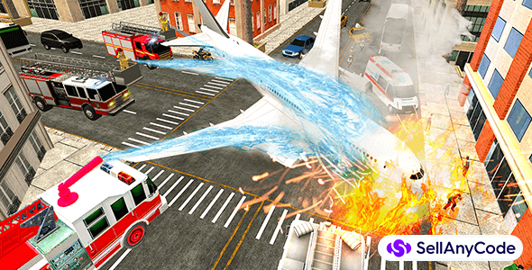 American Airplane Fire Fighter City - Ambulance Rescue
