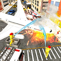 American Airplane Fire Fighter City - Ambulance Rescue