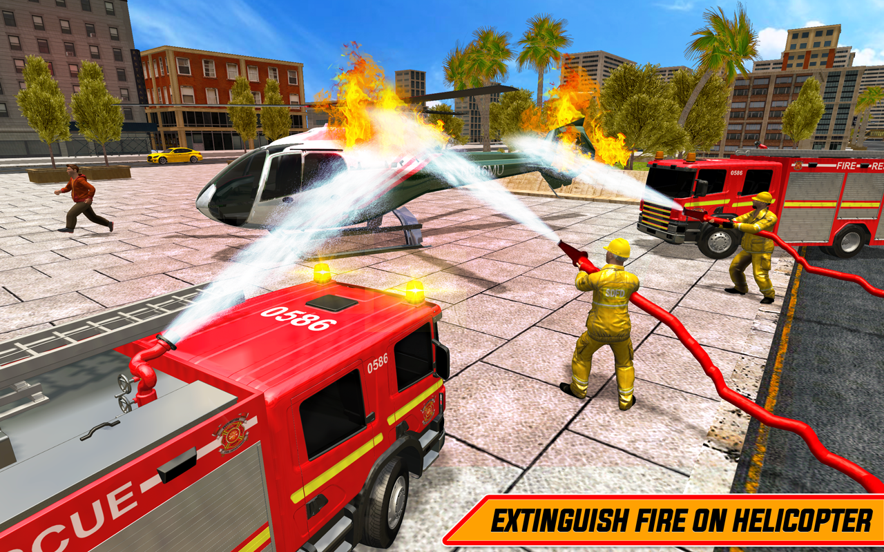 American Fire Fighter Truck : City Emergency Rescue