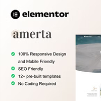 Amerta - Wedding Photography Service Elementor Template Kit