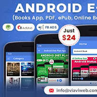 Android EBook App (Books App, PDF, ePub, Online Book Reading, Download Books)