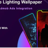 Android Edge Lighting Wallpaper - Digital Clocks wallpaper