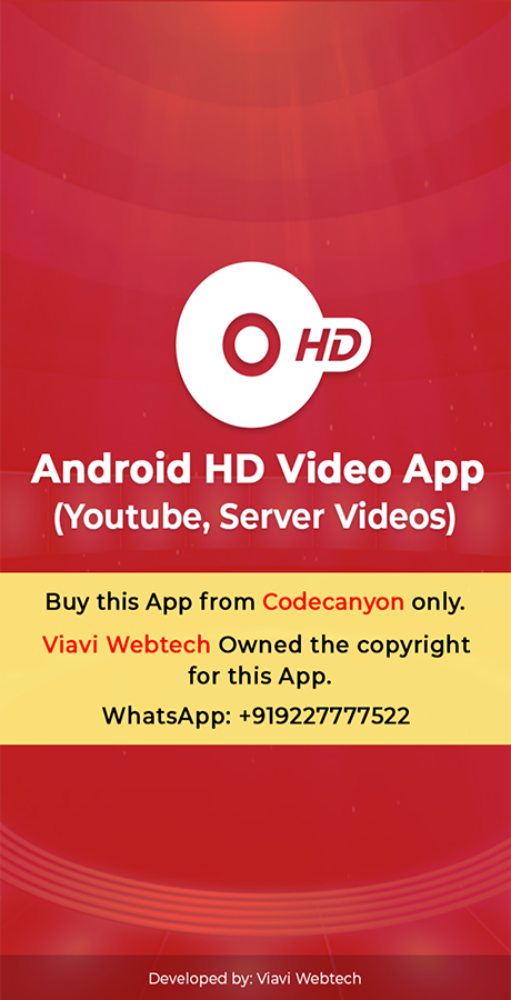 Android HD Video App (Youtube, Server Videos)