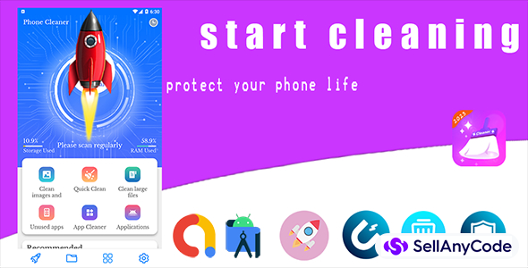 Android Phone Cleaner – Phone Booster, App Lock, File Manager, Battery Saver (Android 12 Supported)