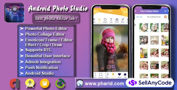 Android Photo Studio – Photo Collage, Editor, Stickers, Frame, Effect, Crop