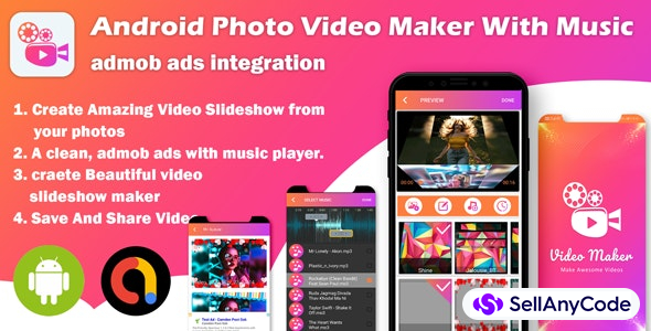 Android Photo Video Maker With Music : Slideshow Maker