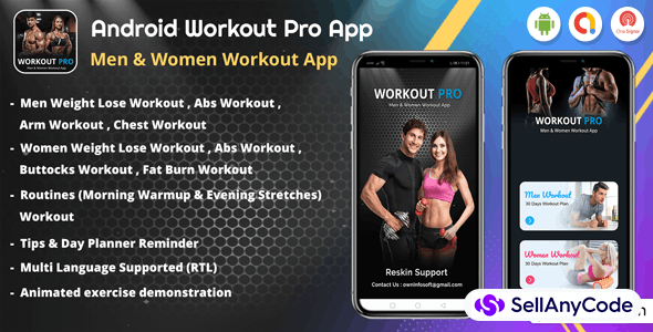 Android Workout Pro - Men Workout & Women Workout App (v_2)