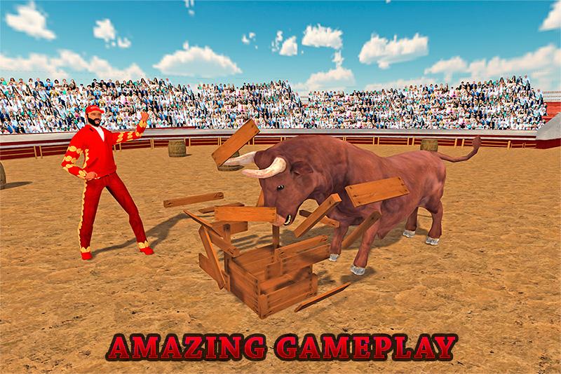 Angry Bull Fighting