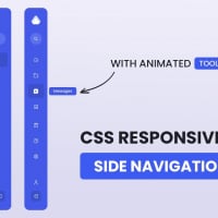 Animated Sidebar Menu Using HTML & CSS & JavaScript | Responsive Dashboard Side Navigation Bar