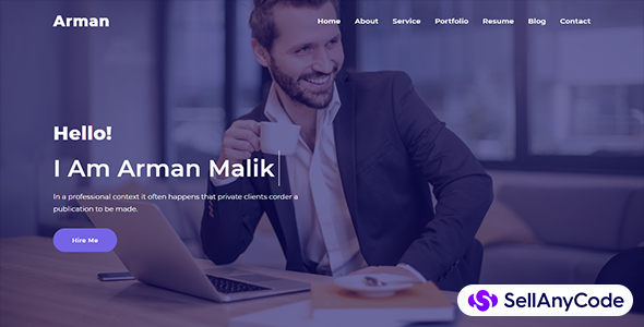 Arman Personal Portfolio HTML5 Template