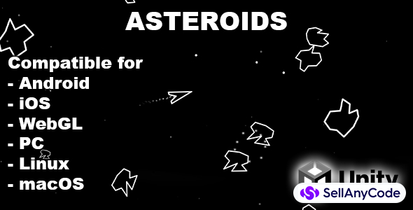 Asteroids - Unity Retro Game With AdMob Ads