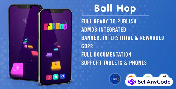 Ball Hop (Unity Game + Admob + GDPR)