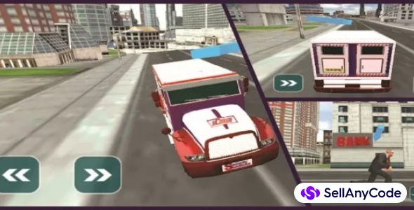 Bank Cash Security Van Sim : ATM Cash Transport Game 64 Bit