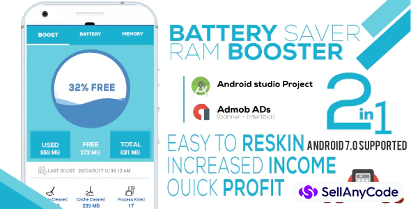 Battery Saver & RAM Booster Pro + Admob