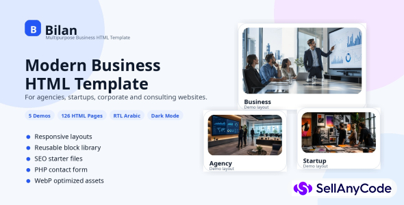 Bilan - Multipurpose Business HTML Template