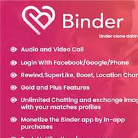 Binder - Dating clone App with admin panel - Android v20.1