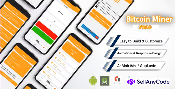 Bitcoin Miner App with Admin Panel and Admob