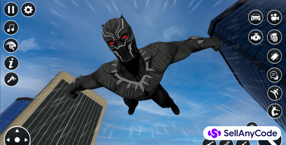 Black 3D Panther Fighting Game